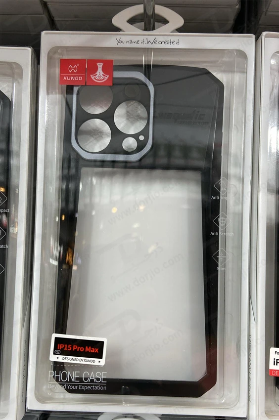 خرید گارد ضد ضربه پشت مات iPhone 15 Pro Max مارک XUNDD مدل Cyber