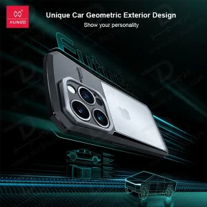 خرید گارد ضد ضربه پشت مات iPhone 15 Pro Max مارک XUNDD مدل Cyber