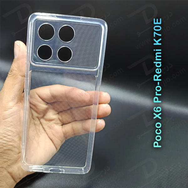 خرید گارد ژله ای شفاف با محافظ دوربین Xiaomi Poco X6 Pro