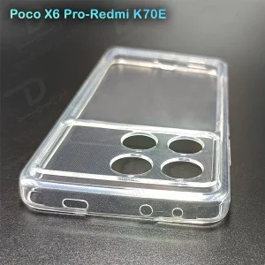 خرید گارد ژله ای شفاف با محافظ دوربین Xiaomi Poco X6 Pro