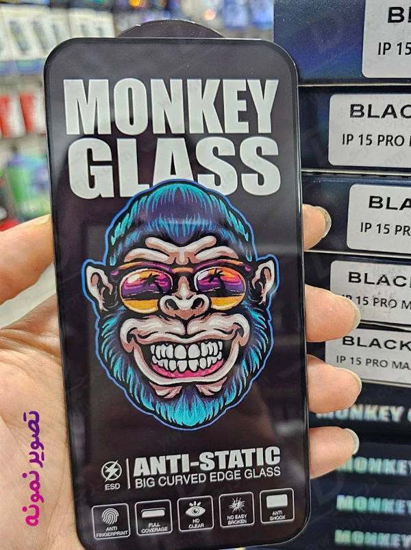 خرید گلس شفاف تمام صفحه IPhone 11 Pro Max مدل Monkey Anti-Static