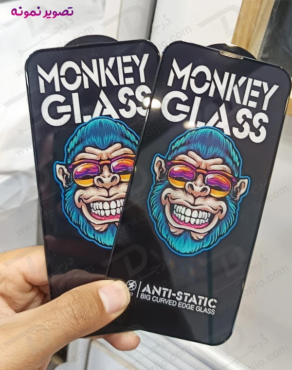خرید گلس شفاف تمام صفحه IPhone XR مدل Monkey Anti-Static