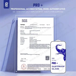 خرید گلس شفاف تمام صفحه iPhone 15 Pro Max مارک Lanbi مدل DustProof Pro