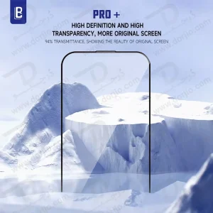 خرید گلس شفاف تمام صفحه iPhone 15 Pro Max مارک Lanbi مدل DustProof Pro