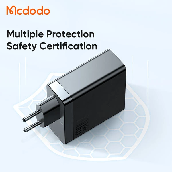 خرید شارژر دیواری 4 پورت 100W با کابل 2 متری Type-C مک دودو مدل Mcdodo CH-5141