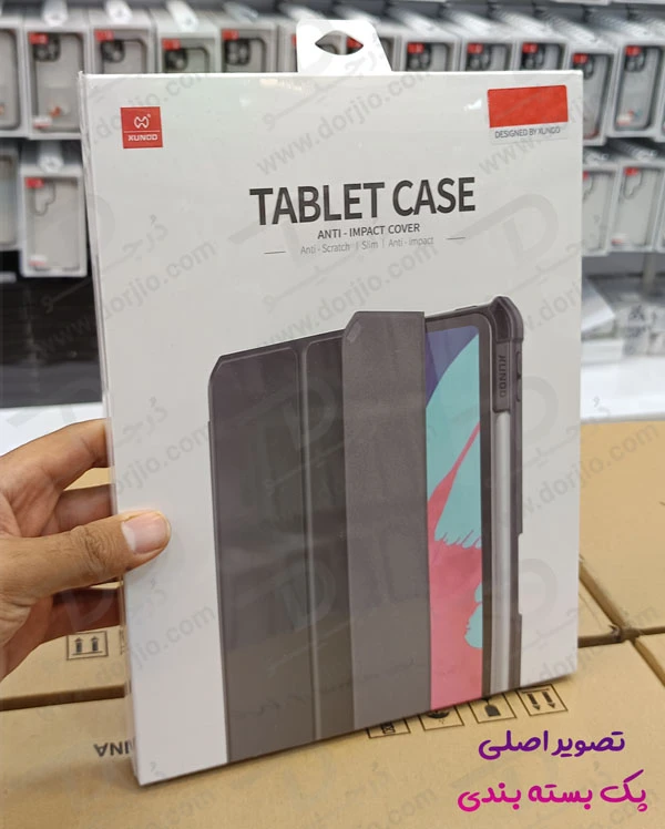 خرید فلیپ کاور چرمی تبلت Samsung Galaxy Tab S8 Plus مارک XUNDD سری Leather