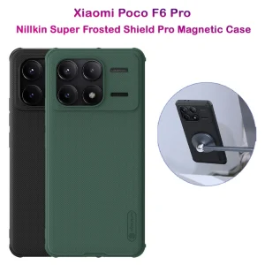 قاب ضد ضربه مگنتی مغناطیسی نیلکین Xiaomi Poco F6 Pro مدل Super Frosted Shield Pro Magnetic