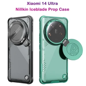 قاب پشت کریستال کمرا استند نیلکین ویژه Xiaomi 14 Ultra مدل Iceblade Prop