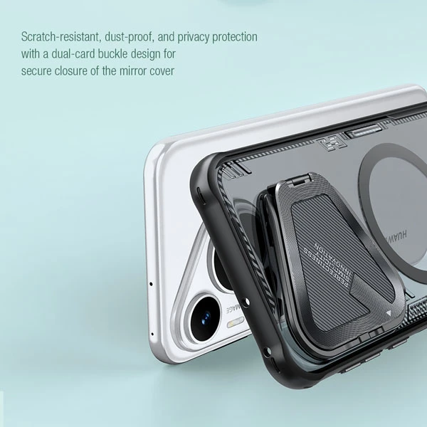 خرید قاب کریستالی مگنتی کمرا استند نیلکین Huawei Pura 70 Pro Plus مدل Iceblade Prop Magnetic