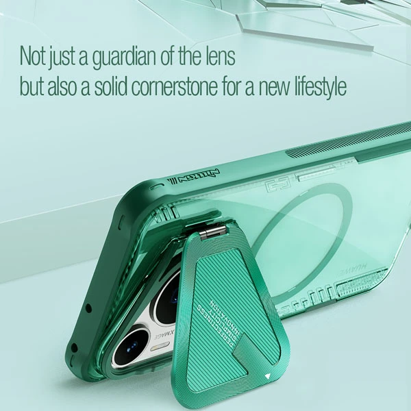 خرید قاب کریستالی مگنتی کمرا استند نیلکین Huawei Pura 70 Pro مدل Iceblade Prop Magnetic