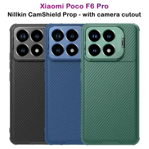 قاب کمرا استند نیلکین Xiaomi Poco F6 Pro مدل CamShield Prop Camera Cutout