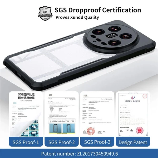 خرید کریستال شیلد شفاف Xiaomi 14 Ultra مارک XUNDD سری Beatle