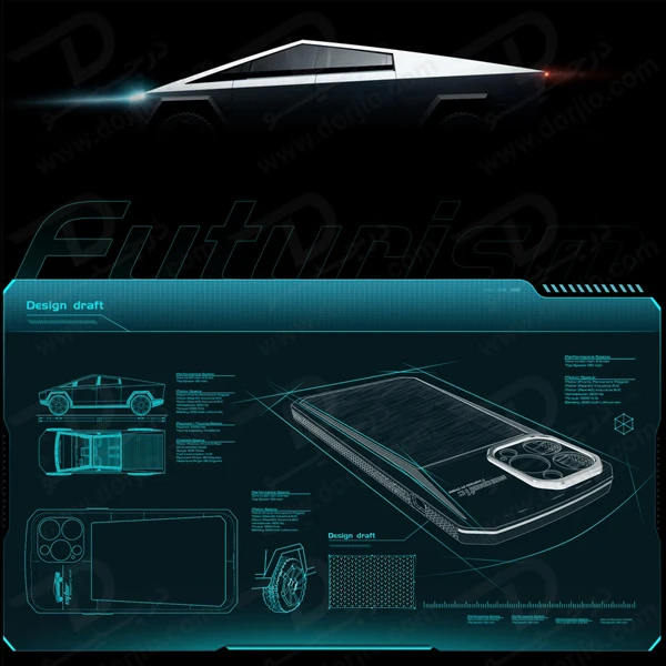 خرید گارد ضد ضربه پشت مات iPhone 14 Pro مارک XUNDD مدل Cyber