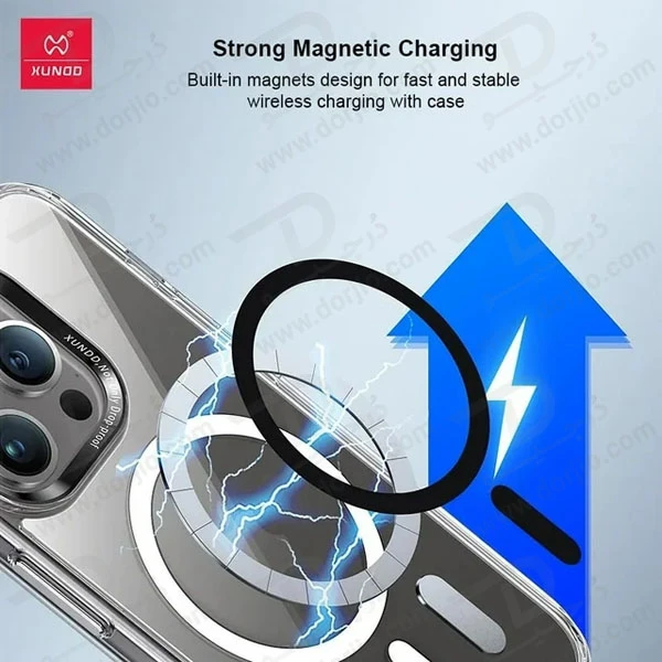 خرید گارد کریستالی شفاف مگنتی iPhone 14 Pro Max مارک XUNDD سری Wisely