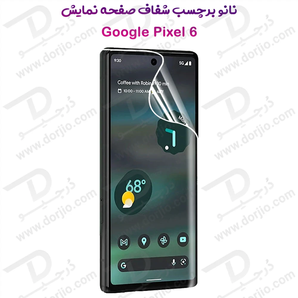 نانو برچسب شفاف صفحه نمایش Google Pixel 6