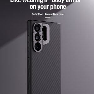 خرید گارد ضد ضربه مگنتی کمرا استند نیلکین Samsung Galaxy S24 Ultra مدل CarboProp Magnetic