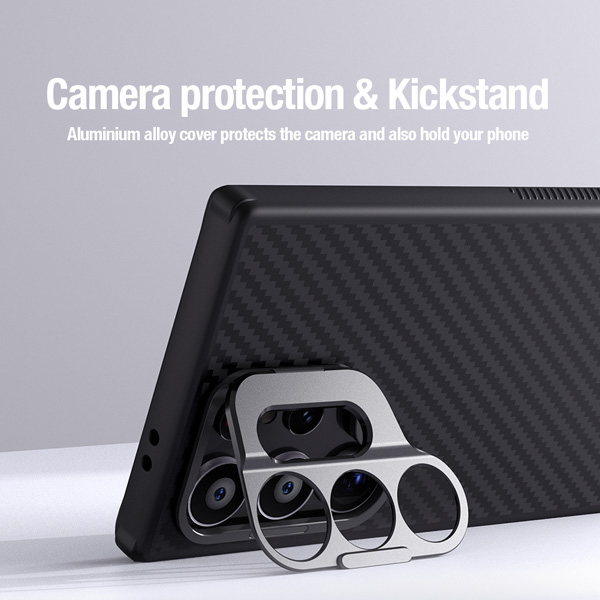 خرید قاب ضد ضربه مگنتی کمرا استند نیلکین Samsung Galaxy S24 Ultra مدل CarboProp Magnetic