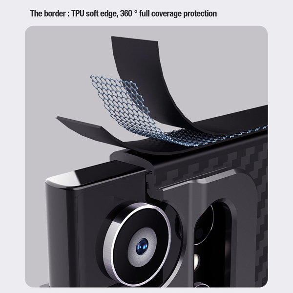 خرید گارد ضد ضربه مگنتی کمرا استند نیلکین Samsung Galaxy S24 Ultra مدل CarboProp Magnetic