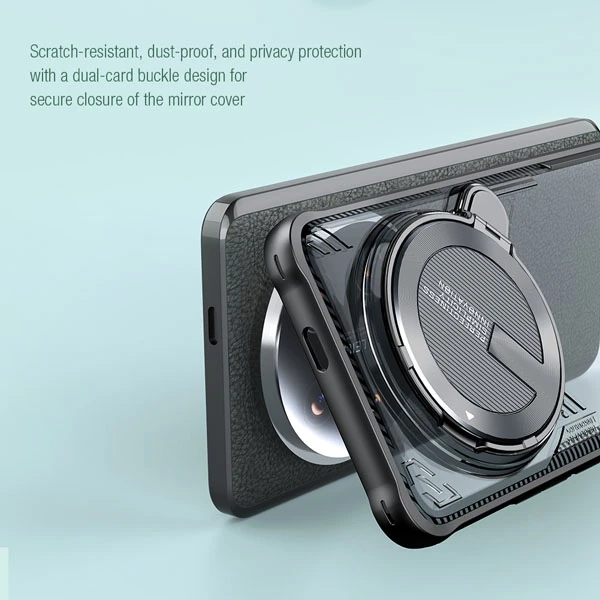 خرید قاب پشت کریستال کمرا استند نیلکین ویژه Xiaomi 14 Ultra مدل Iceblade Prop