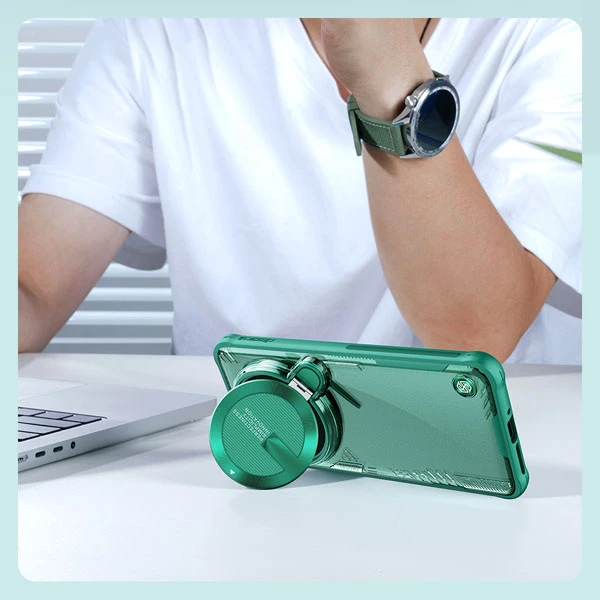 خرید قاب پشت کریستال کمرا استند نیلکین ویژه Xiaomi 14 Ultra مدل Iceblade Prop