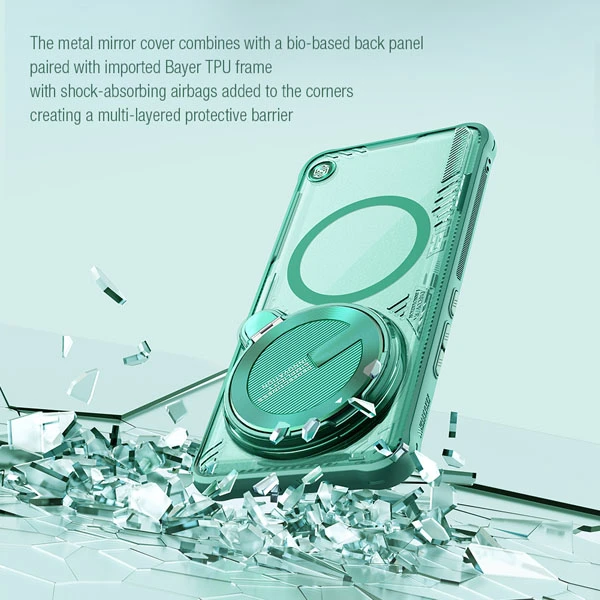 خرید قاب کریستالی مگنتی کمرا استند نیلکین ویژه Xiaomi 14 Ultra مدل Iceblade Prop Magnetic