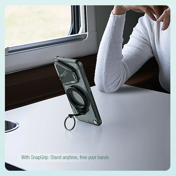 خرید قاب کریستالی مگنتی کمرا استند نیلکین Huawei Pura 70 مدل Iceblade Prop Magnetic