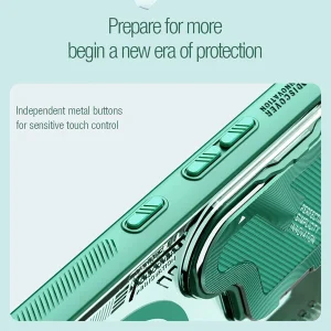 خرید قاب کریستالی مگنتی کمرا استند نیلکین ویژه Samsung Galaxy S24 Ultra مدل Iceblade Prop Magnetic