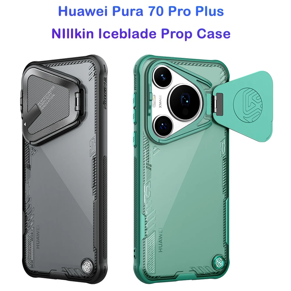 خرید قاب کریستالی کمرا استند نیلکین Huawei Pura 70 Pro Plus مدل Iceblade Prop