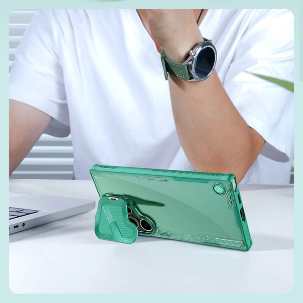 خرید قاب کریستالی کمرا استند نیلکین ویژه Samsung Galaxy S24 Ultra مدل Iceblade Prop
