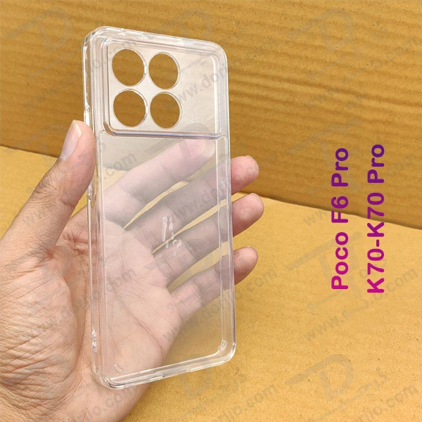 خرید کریستال کاور تمام شفاف Xiaomi Poco F6 Pro