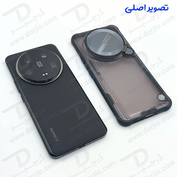 خرید قاب پشت کریستال کمرا استند نیلکین ویژه Xiaomi 14 Ultra مدل Iceblade Prop