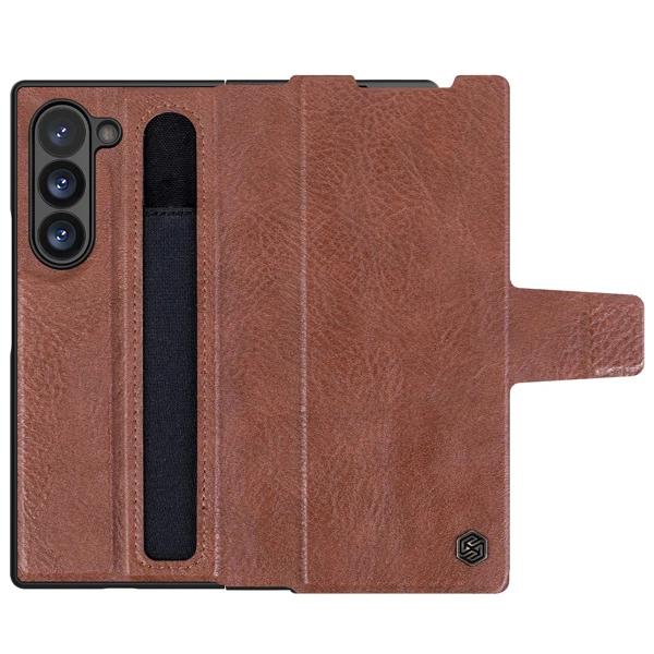 خرید فلیپ کاور چرمی نیلکین Samsung Galaxy Z Fold 6 مدل Aoge Leather Case
