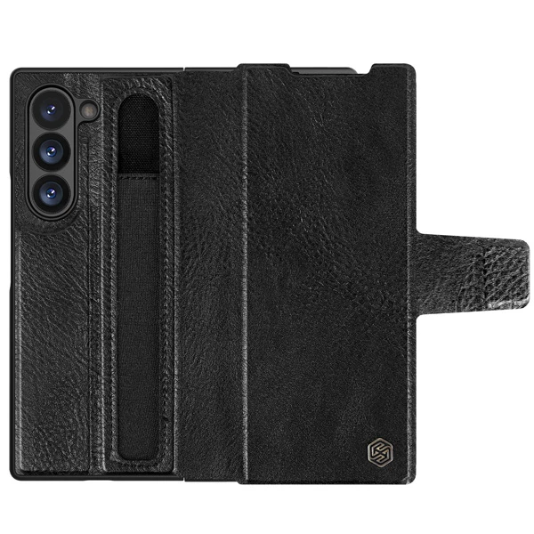 خرید فلیپ کاور چرمی نیلکین Samsung Galaxy Z Fold 6 مدل Aoge Leather Case