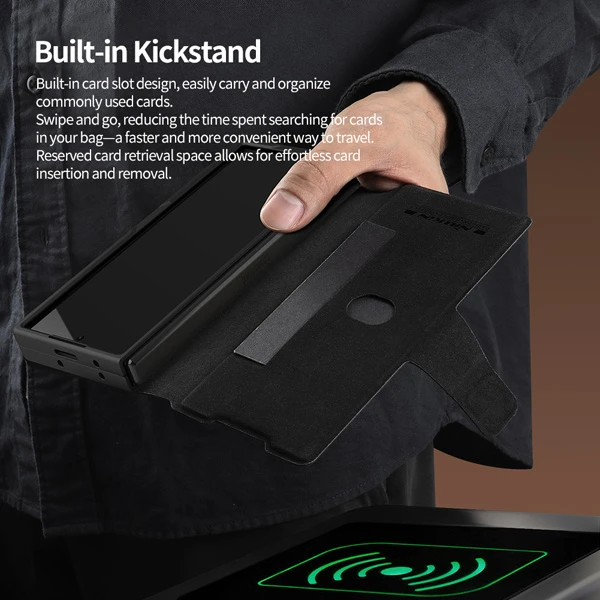 خرید فلیپ کاور چرمی نیلکین Samsung Galaxy Z Fold 6 مدل Aoge Leather Case