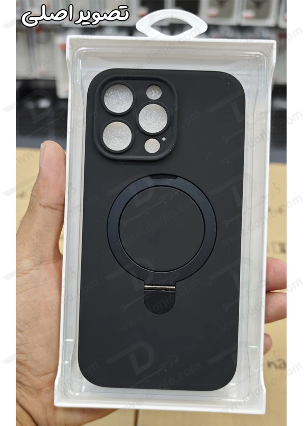 خرید قاب سیلیکونی رینگ استند مگ سیف iPhone 15 Pro مارک XUNDD سری Reno Magnetic Holder