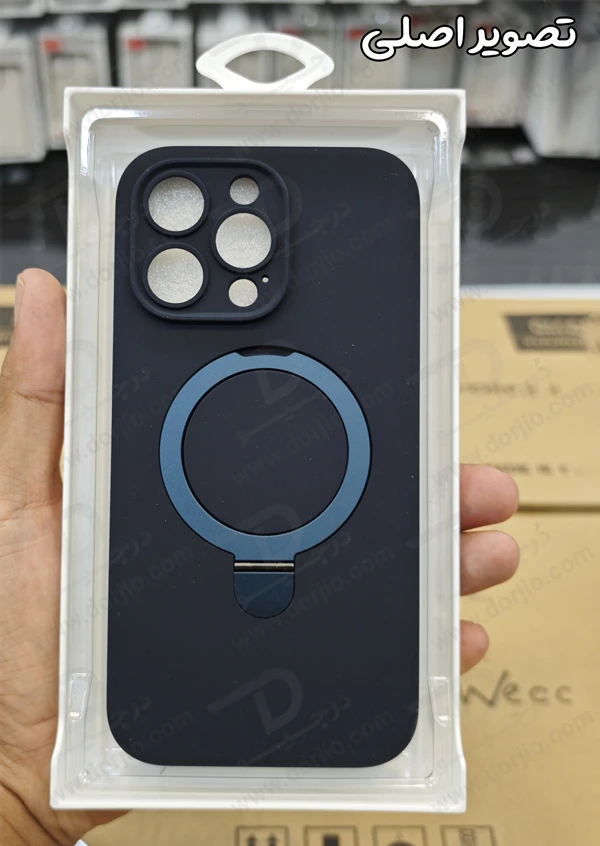 خرید قاب سیلیکونی رینگ استند مگ سیف iPhone 15 Pro مارک XUNDD سری Reno Magnetic Holder
