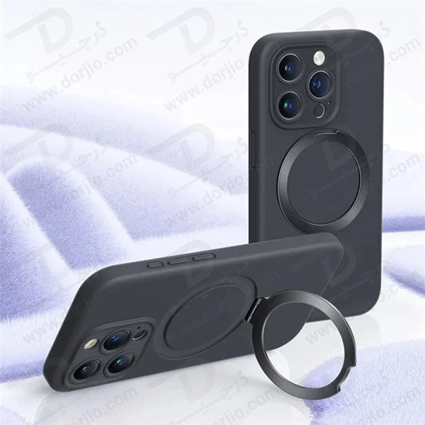 خرید قاب سیلیکونی رینگ استند مگ سیف iPhone 15 Pro مارک XUNDD سری Reno Magnetic Holder