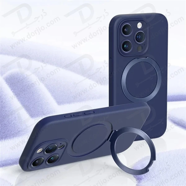 خرید قاب سیلیکونی رینگ استند مگ سیف iPhone 15 Pro مارک XUNDD سری Reno Magnetic Holder
