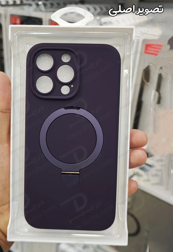 خرید قاب سیلیکونی رینگ استند مگ سیف iPhone 15 Pro مارک XUNDD سری Reno Magnetic Holder