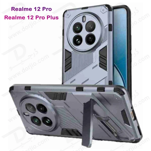 خرید قاب ضد ضربه استند دار Realme 12 Pro Plus مارک BIBERCAS