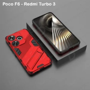 خرید قاب ضد ضربه استند دار Xiaomi Redmi Turbo 3 مارک BIBERCAS