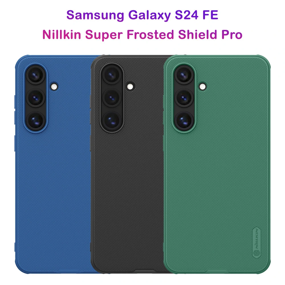 قاب ضد ضربه نیلکین Samsung Galaxy S24 FE مدل Super Frosted Shield Pro
