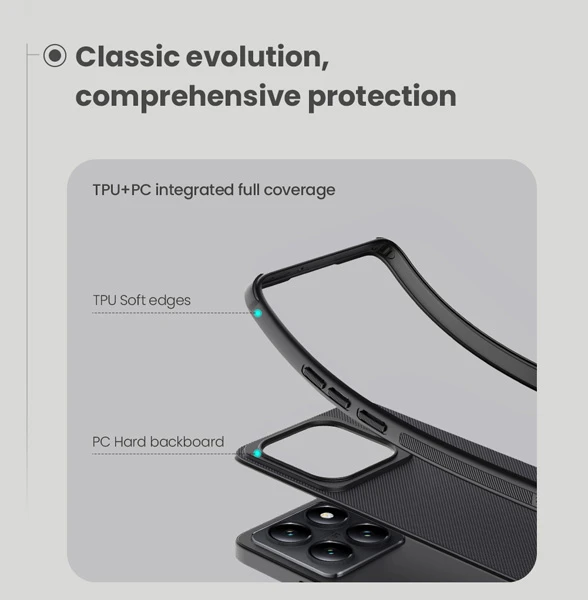 خرید قاب ضد ضربه نیلکین Xiaomi 14T Pro مدل Super Frosted Shield Pro