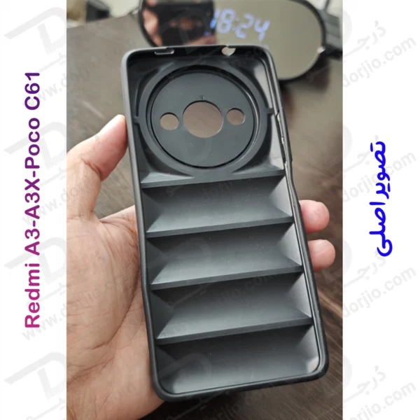 خرید قاب ژله ای پافری Xiaomi Redmi A3X مدل TPU Puffer