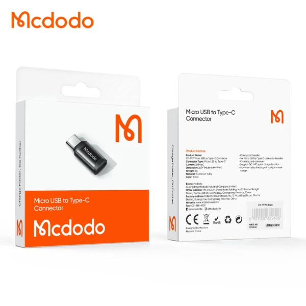 خرید مبدل Micro USB به Type-C مک دودو مدل Mcdodo OT-9970