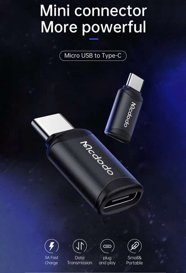 خرید مبدل Micro USB به Type-C مک دودو مدل Mcdodo OT-9970
