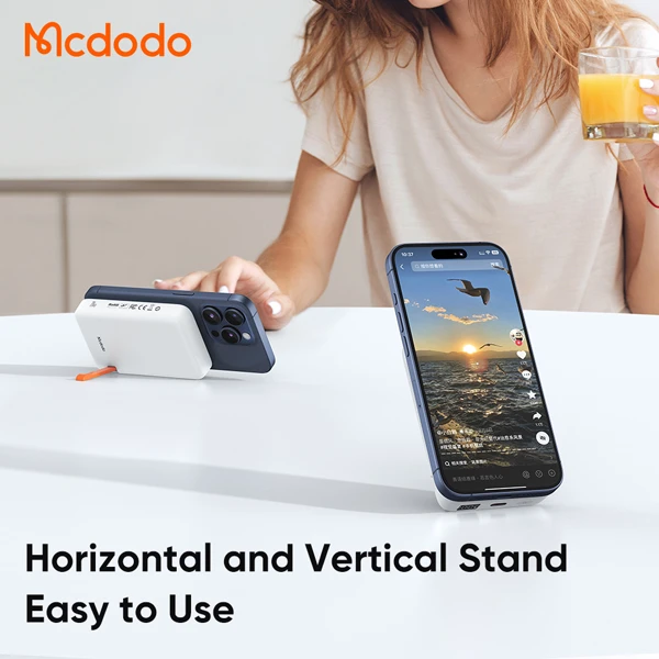 خرید پاور بانک مگ سیف 20 وات 10000 هزار Mcdodo مدل MC-510 - استند دار