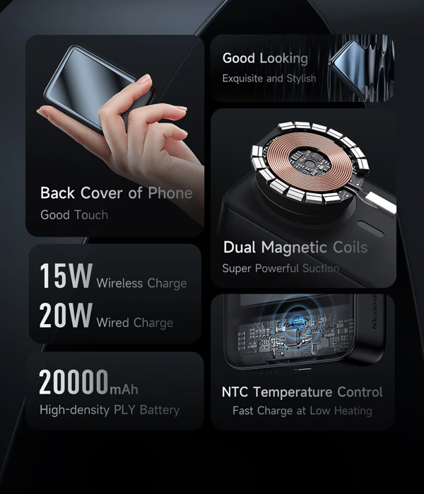 خرید پاور بانک مگ سیف 20 وات 20000 هزار Mcdodo مدل MC-426