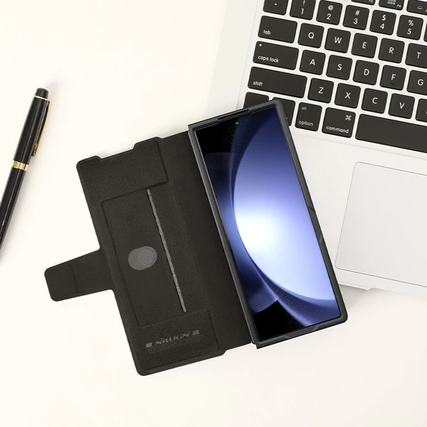 خرید فلیپ کاور چرمی نیلکین Samsung Galaxy Z Fold 6 مدل Aoge Leather Case