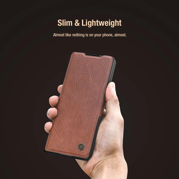 خرید فلیپ کاور چرمی نیلکین Samsung Galaxy Z Fold 6 مدل Aoge Leather Case